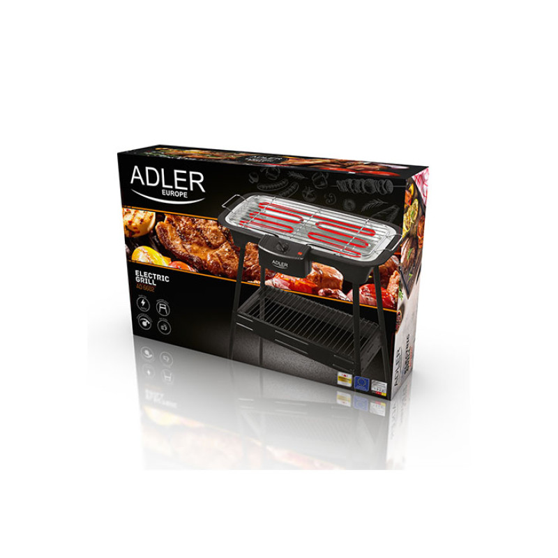 Elektriskais grils 2000W, AD 6602, ADLER