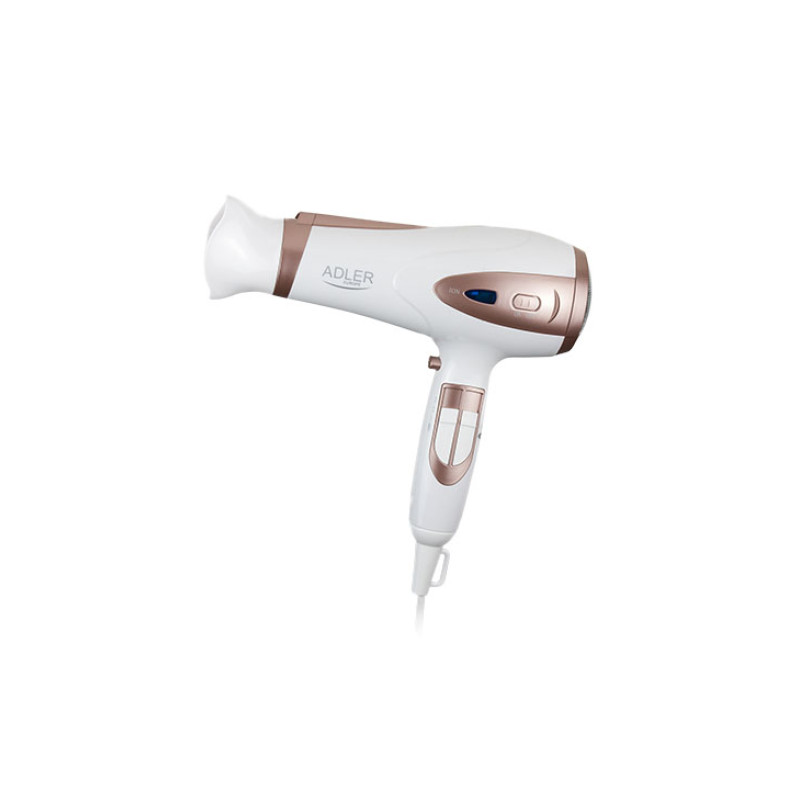 Matu fēns 2400W + difuzors, AD 2248 white, ADLER